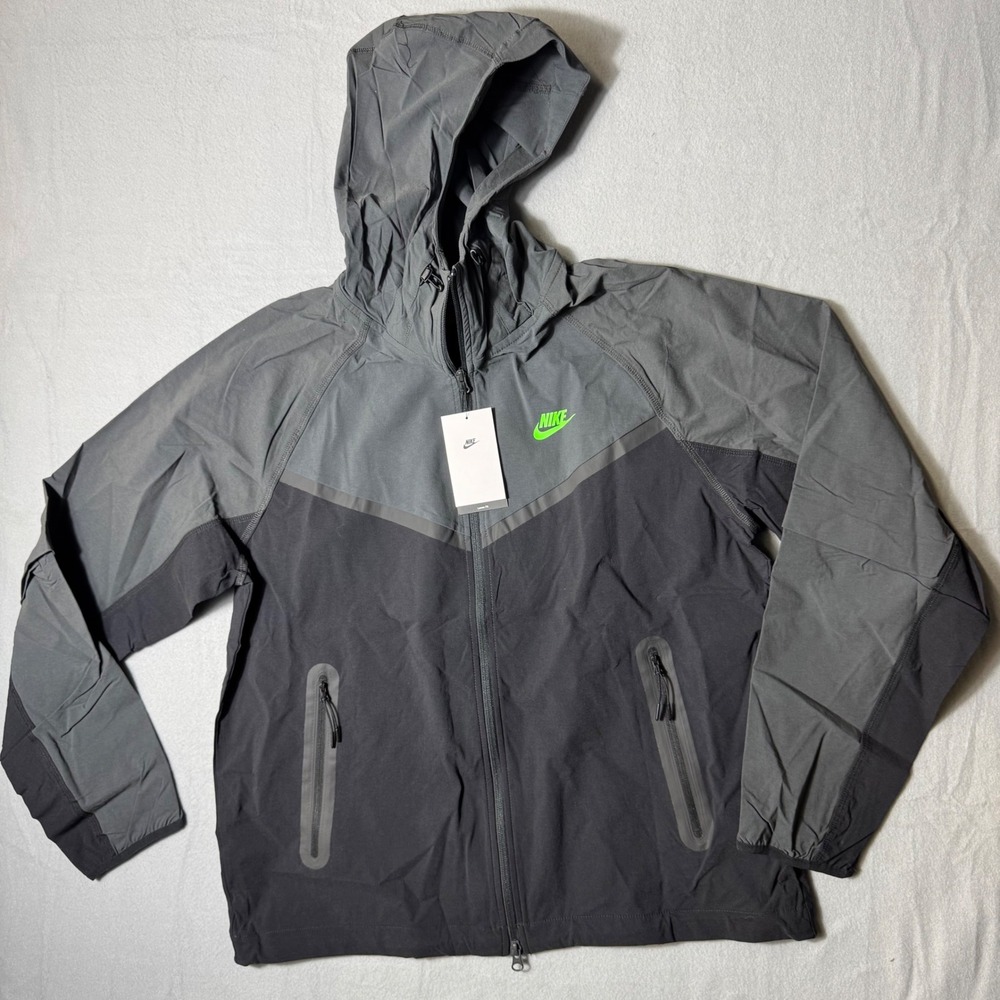 Nike Sportswear Windrunner Hooded Windbreaker Jacket Grey HM7151-013 Mens Medium - Picture 1 of 8